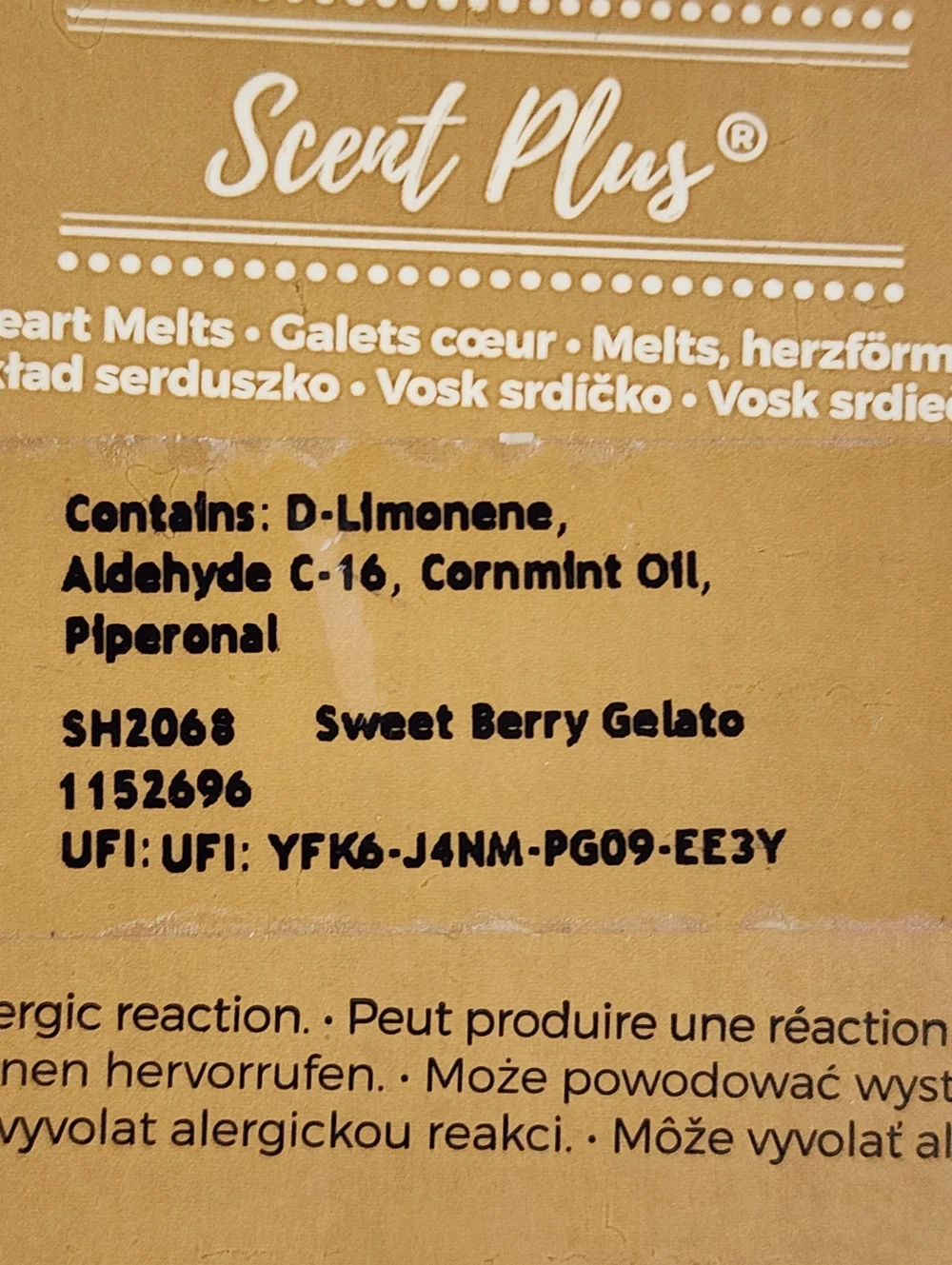 PartyLite Sweet Berry Gelato Scent Plus Pink Heart Wax Melts (3) Pack Bundle - Picture 4 of 4